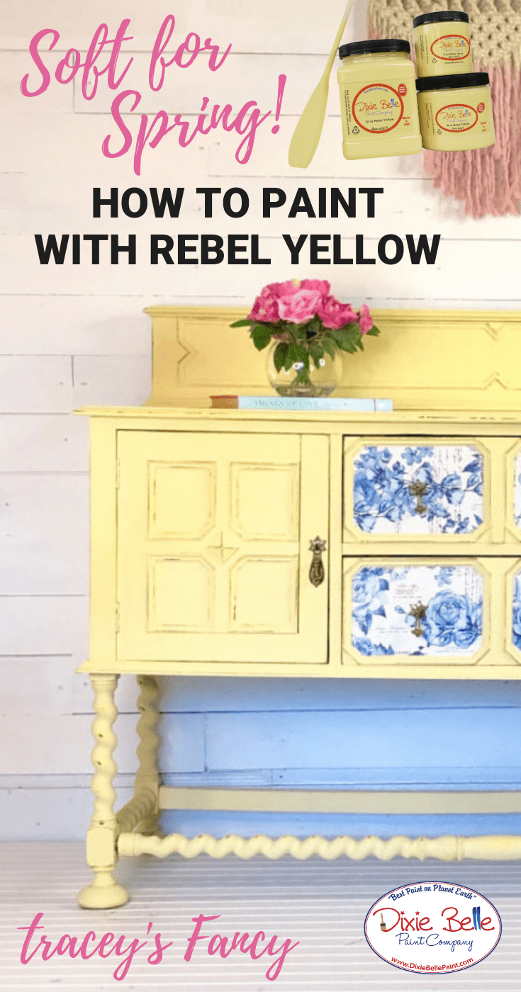 How to Paint a Buffet with Rebel Yellow