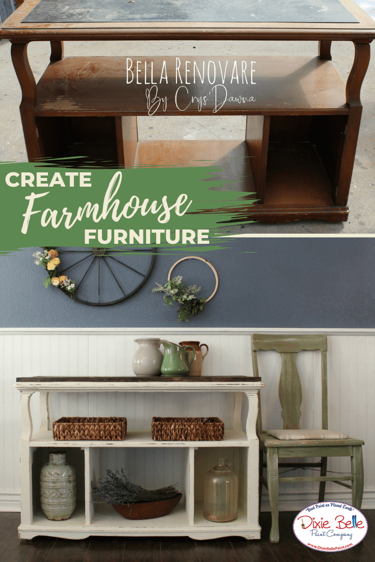 How to Create a Farmhouse Console Table