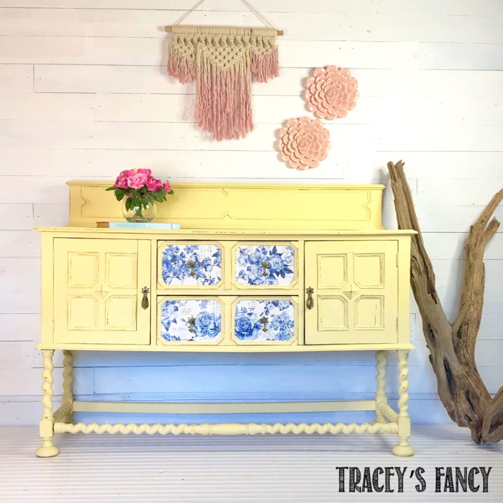 How to Paint a Buffet with Rebel Yellow