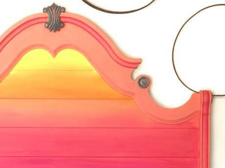 How to Paint a Sunset Headboard