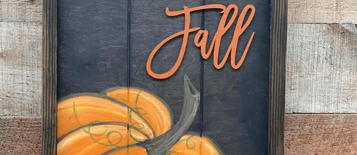 How to Paint a Pumpkin Sign