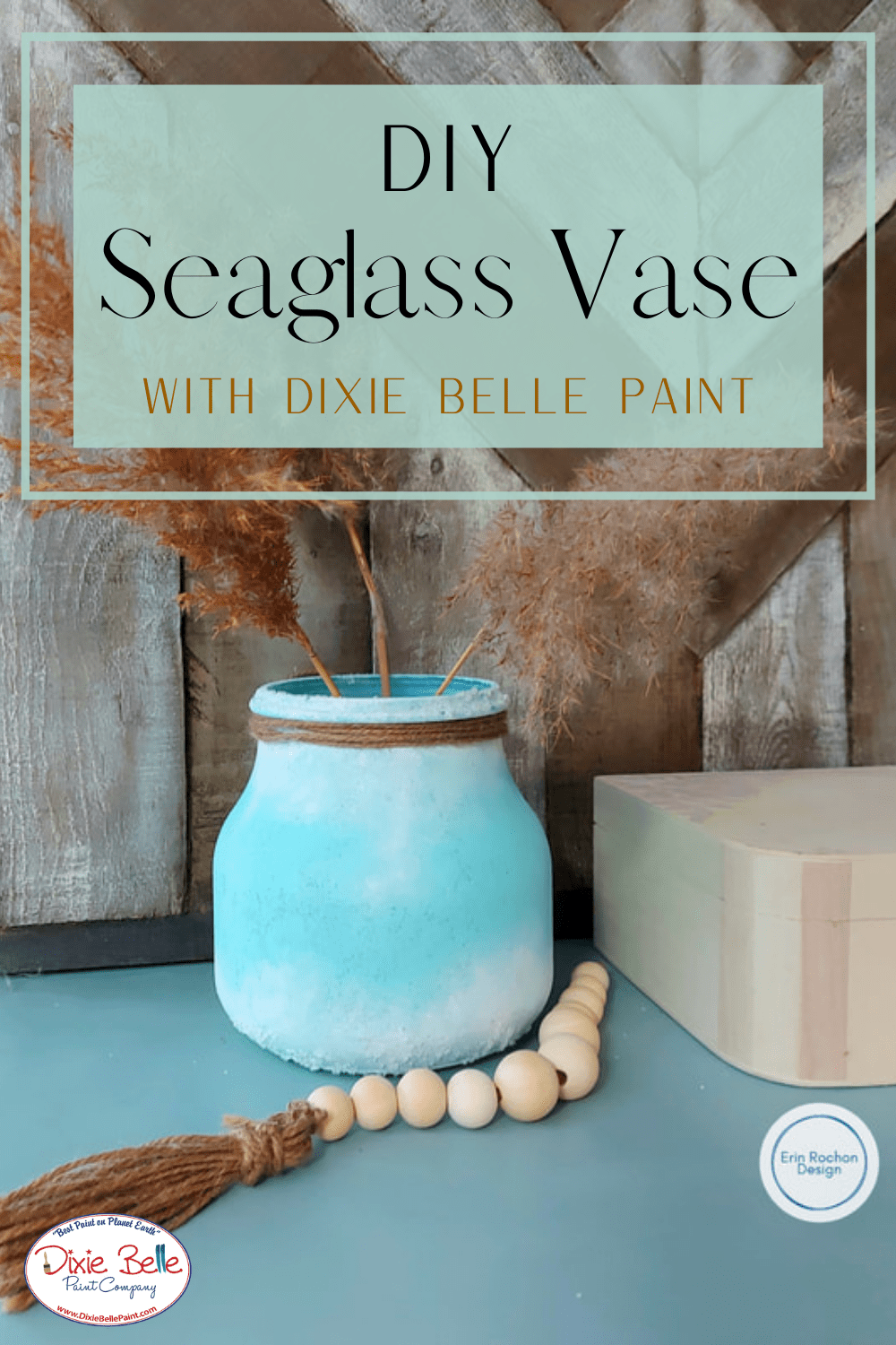 DIY Seaglass Vase