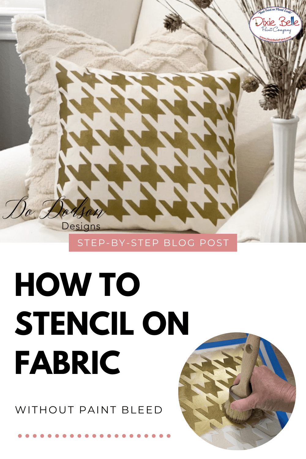 How to Stencil on Fabric