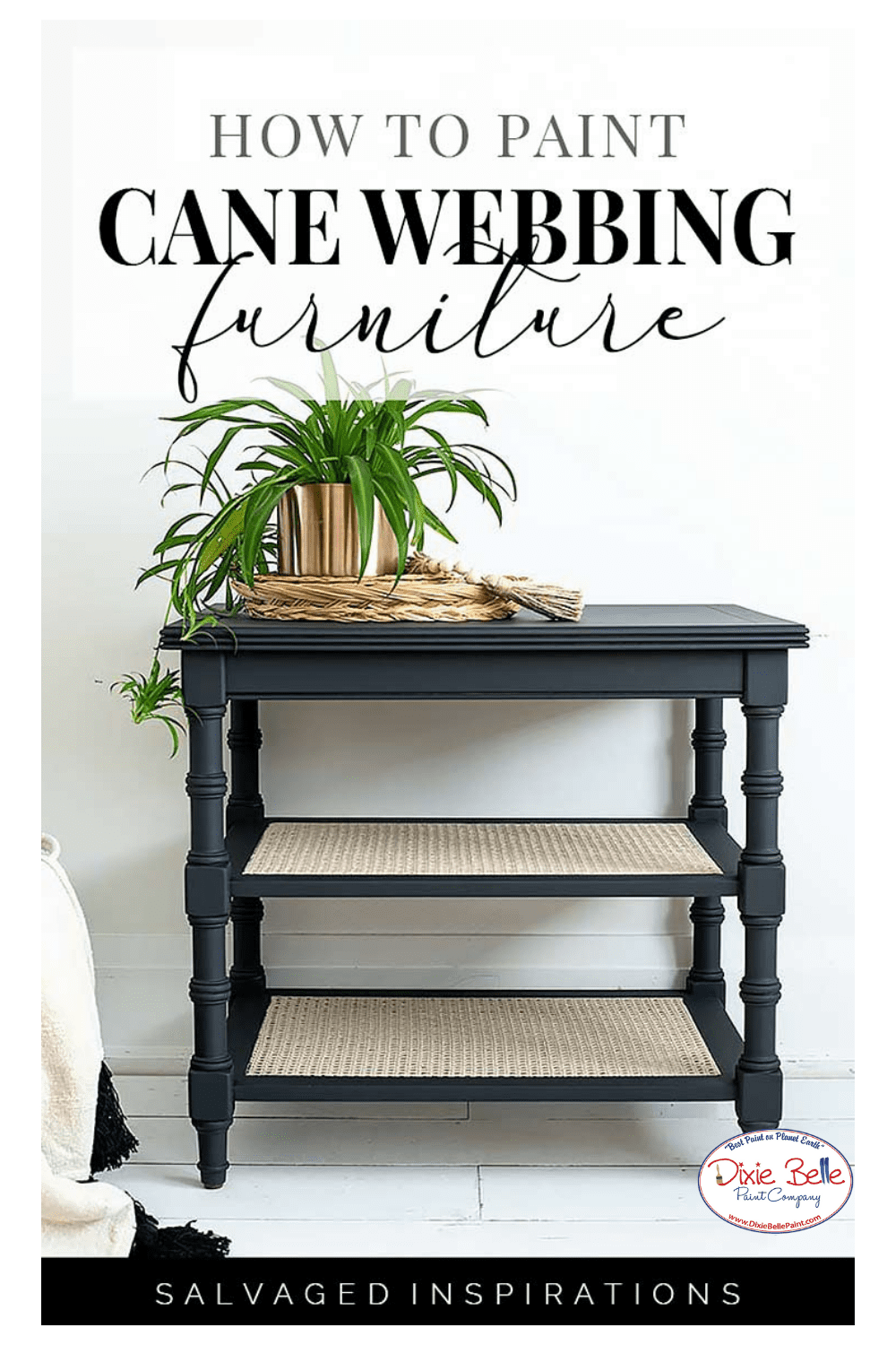How to Paint Cane Webbing Furniture - Dixie Belle Paint Company