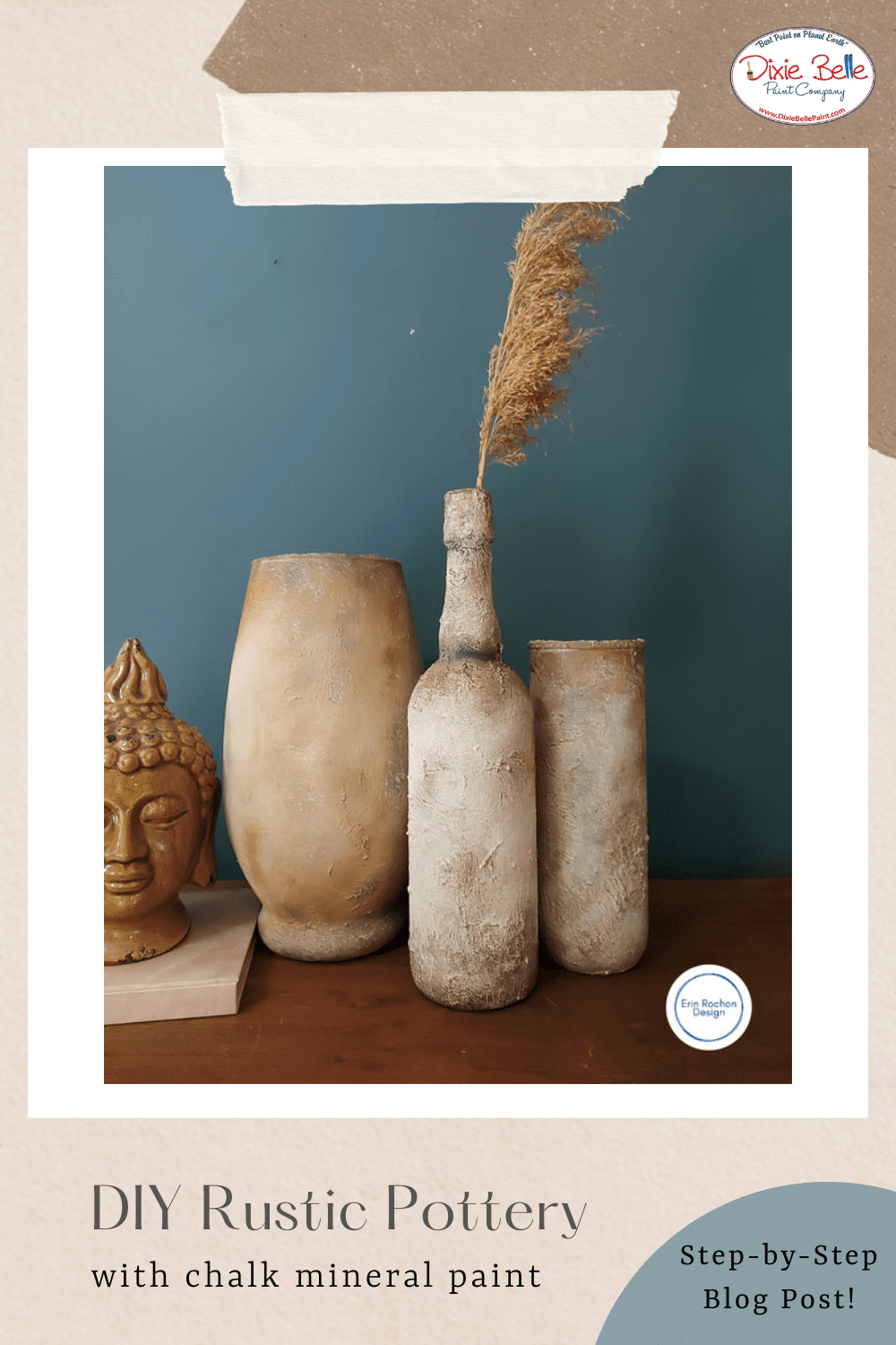 DIY Rustic Pottery Made Easy with Chalk Mineral Paint