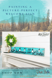 Painting a Picture-Perfect Welcome Sign
