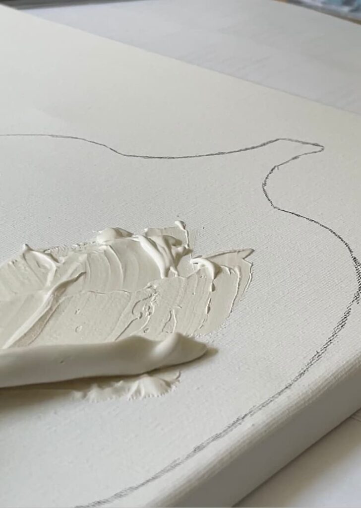 Using Dixie Belle Mud in White on Canvas