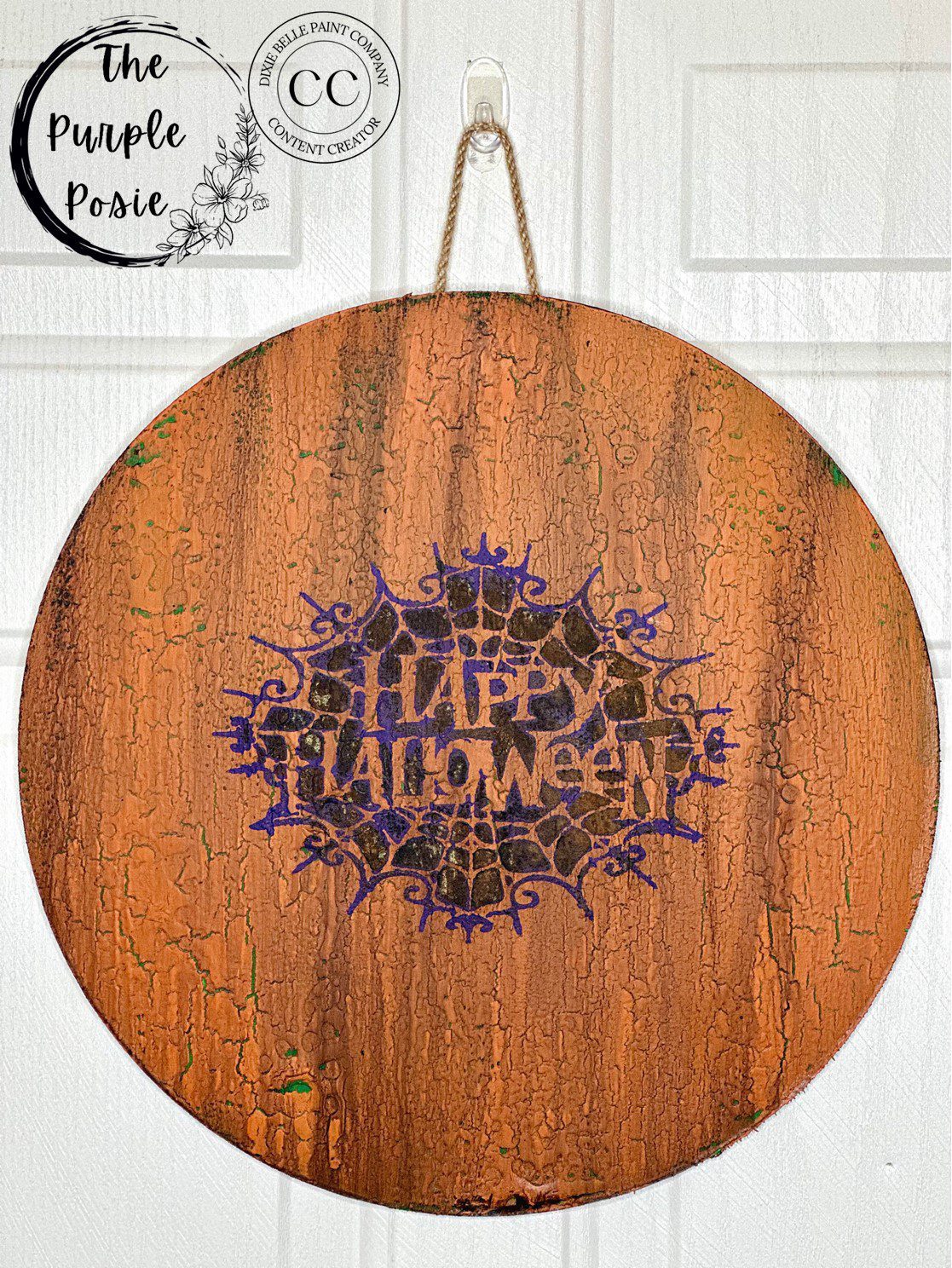 Halloween Sign Painted with Dixie Belle Paint