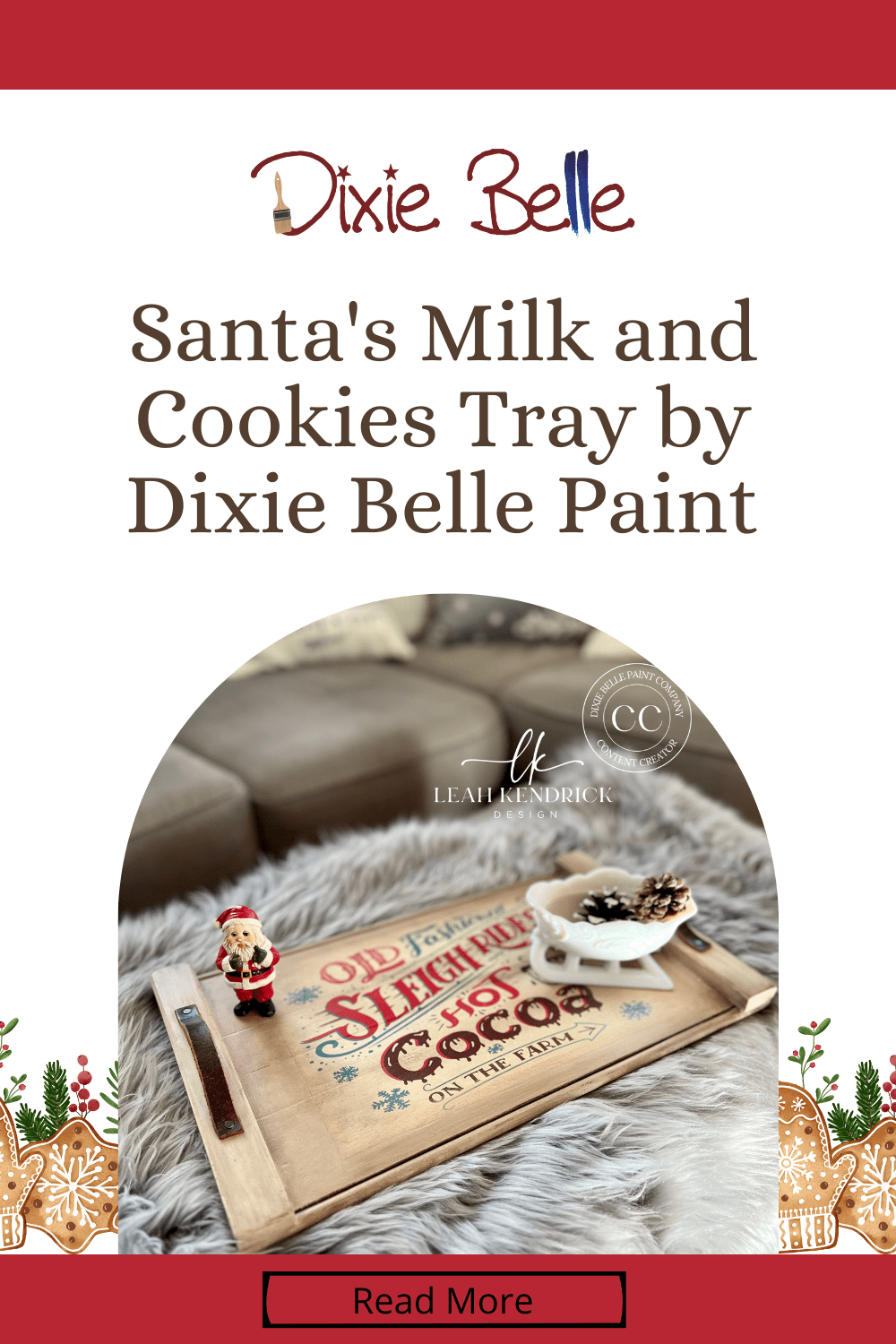 Milk and Cookies Tray with Dixie Belle Paint