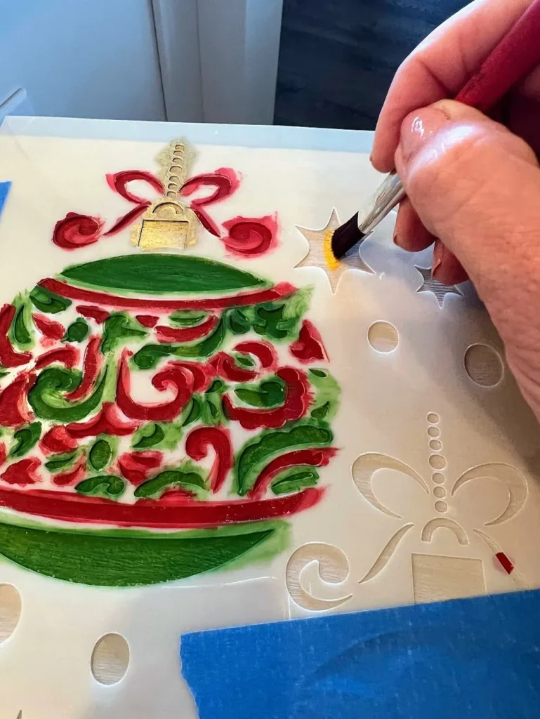 Christmas Joy Stencil from Dixie Belle Paint Company