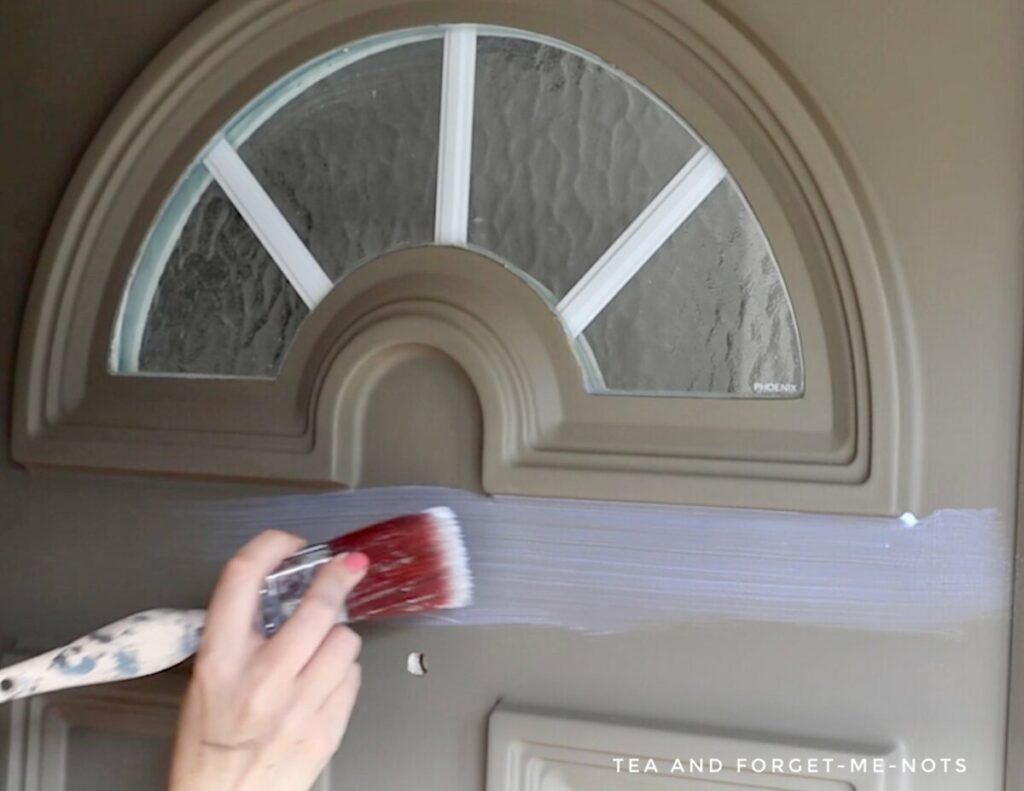 Sealing Front Door with Dixie Belle Paint Top Coat