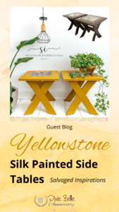 Yellowstone Silk Painted Side Tables