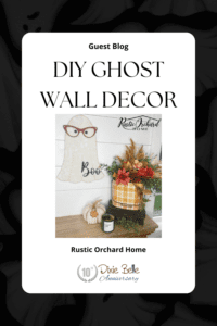 Pinterest pin for DIY Ghost Wall Decor blog