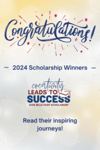 Pinterest pin for 2024 Scholarship Winners blog