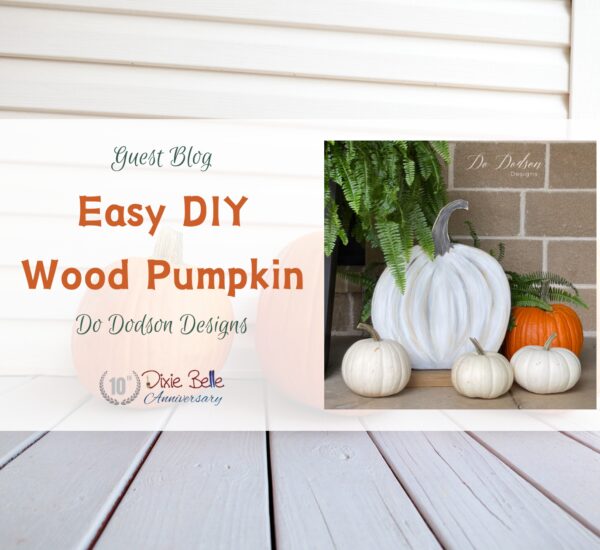 Featured image for Easy DIY Wood Pumpkin blog