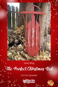 Pinterest Pin for The Perfect Christmas Red blog