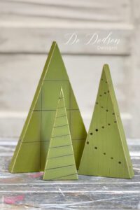 Easy DIY Wood Block Christmas Trees